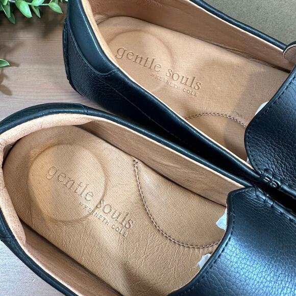 Gentle Souls by Kenneth Cole Men's Nyle Black Driver Loafers Size 9.5 - Picture 7 of 10